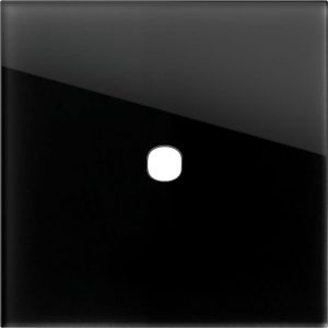 Рамка 1/2M, цвят Черно стъкло, Edge TEM