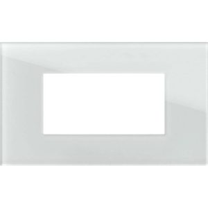 Рамка 4M, цвят Бяло стъкло, Modul Edge TEM