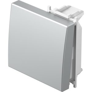 Лицев панел ключ/бутон 2М, цвят Сребро мат, Modul TEM
