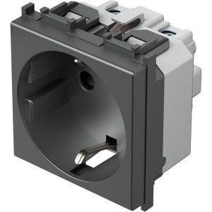 Контакт шуко 2P+E 16A 2M, цвят Антрацит, Modul TEM