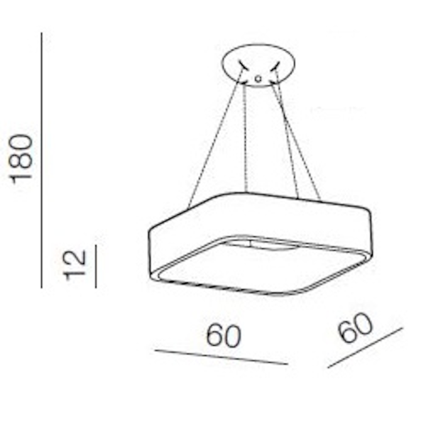 Осветително тяло SOLVENT S 60 Бяло CCT+DIMMER SMART Дистанционно управление AZZARDO