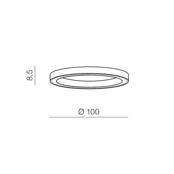 Плафониера MARCO TOP 100 Злато CCT+DIMMABLE Дистанционно управление AZZARDO
