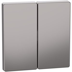 Лицев панел за сериен ключ/бутон цвят Никел System Design Merten SE