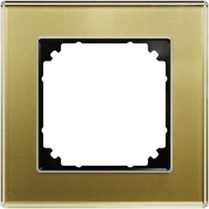 Рамка 1х цвят Злато, стъкло System M Merten SE