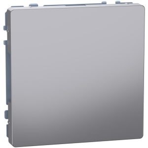 Празен модул с лицев панел цвят Неръждаема стомана System Design Merten SE+