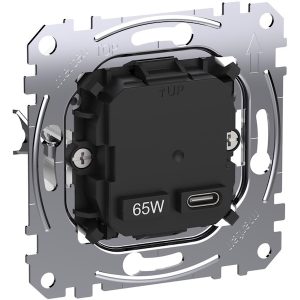 Розетка USB за зареждане тип C Power Delivery 65W механизъм Merten SE