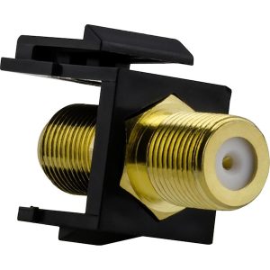 Конектор F Keystone черен SE