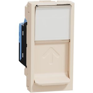 Розетка RJ45 UTP cat.5e S-One 1 мод. цвят Крем Unica SE