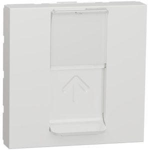 Розетка RJ45 UTP cat.6 S-One 2 мод. цвят Бял Unica SE