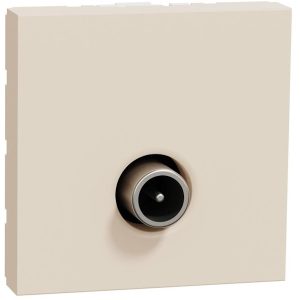Розетка TV тип коаксиал 1.5dB 2 мод. цвят Крем Unica SE