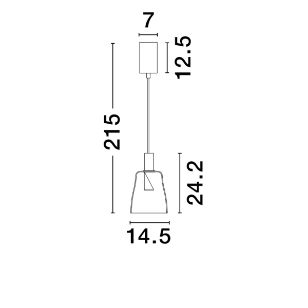 Осветително тяло IMATIA-9236391 Злато/Опушено стъкло NOVA LUCE