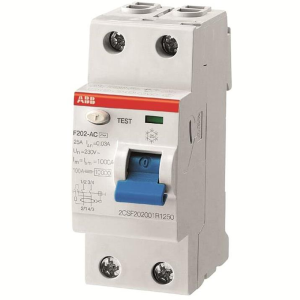ДТЗ 2P 16А 10mА серия F202 тип AC ABB