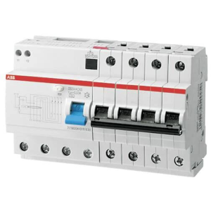 ДТЗ комбинирана DS204 4P 16A крива C 30mA тип A 6kA 8 мод. ABB