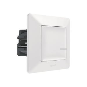 Ключ/димер с компенсатор жичен Smart Valena Life Бял с рамка Legrand с Netatmo