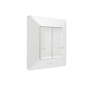 Сериен ключ БЕЗжичен Smart Valena Life Бял с рамка Legrand с Netatmo