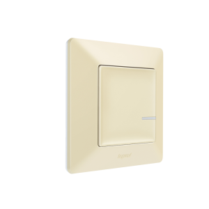Свързан ключ БЕЗжичен Smart Valena Life Крем с рамка Legrand с Netatmo