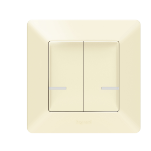 Сериен ключ БЕЗжичен Smart Valena Life Крем с рамка Legrand с Netatmo