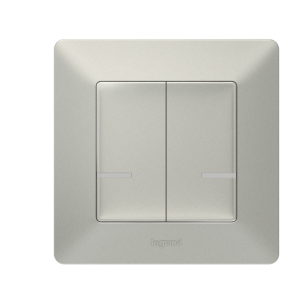 Сериен ключ БЕЗжичен Smart Valena Life Алуминий с рамка Legrand с Netatmo