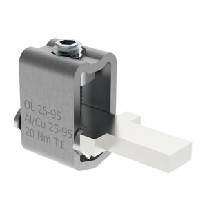 Неизолиран конектор към устройство OL95T Al/Cu 1x25-95mm² h33mm без винт 320A 690V MOREK
