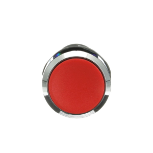 Бутон червен CP1-30R-10 1NO хромиран ринг Ø22mm Compact ABB