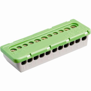 Клема изолирана ЗЕЛЕНА 5x16mm²+6x6mm² 63A АВВ