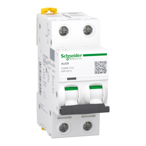 Автоматичен прекъсвач Acti 9 iC60N 2P 10A крива C 6kA SE