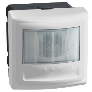 Датчик за движение PIR, 170°, обхват 8m @ h=1.2 модул, LED ≤ 100W, с ключ, без неутрала, 2 модул цвят Бял Light Now Bticino
