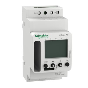 Таймер седмичен астро, цифров с LCD, Acti 9 IC Astro, 1c/o 16A, 230Vac, 2.5DIN, SE
