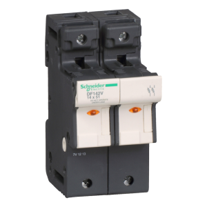 Разединител стопяем предпазител TeSys DF 2P 50A 14X51 mm с индикация SE