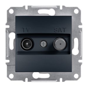 Розетка TV+SAT крайна 1dB цвят Антрацит Asfora SE