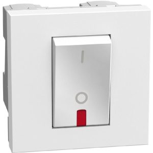 Двуполюсен ключ 32А 2 модул цвят Бял Light Now Bticino