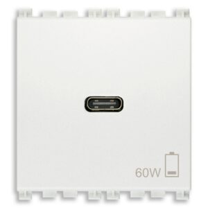 C-USB захранващ блок 60W PD бял VIMAR ARKE