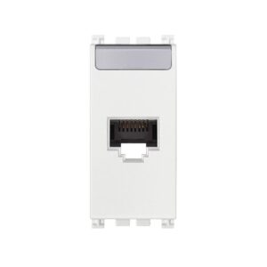 RJ45 Cat6 Netsafe UTP Интернет розетка 1М бял VIMAR ARKE