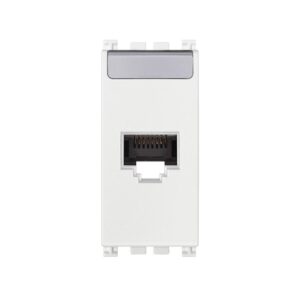 RJ45 Cat6А Netsafe UTP Интернет розетка 1М бял VIMAR ARKE