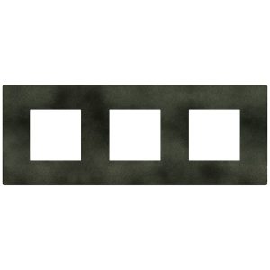 Рамка 2+2+2 модул цвят Зелен меланж (Dark Green) Light Now Bticino