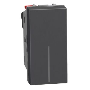 Еднополюсен ключ 1 модул цвят Графит Light Now Bticino