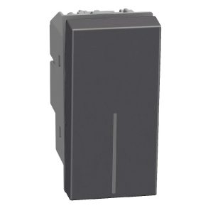 Двуполюсен ключ 16А 1 модул цвят Графит Light Now Bticino