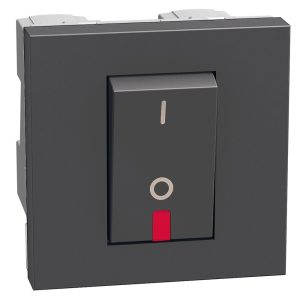 Двуполюсен ключ 32А 2 модул цвят Графит Light Now Bticino