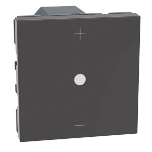 Димер бутонен LED=3-150W изисква неутрала 2 модул цвят Графит Light Now Bticino