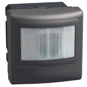 Датчик за движение PIR, 170°, обхват 8m @ h=1.2 модул, LED ≤ 500W, изисква неутрала 2 модул цвят Графит Light Now Bticino