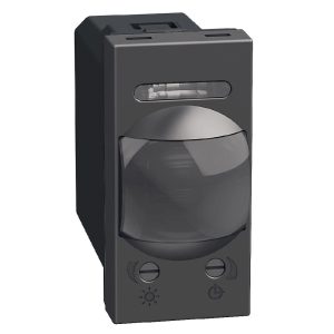 Датчик за движение PIR, 105°, обхват 6m @ h=1.2 модул, LED ≤ 50W, изисква неутрала, 1 модул цвят Графит Light Now Bticino