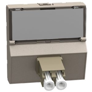 Розетка оптична 1xLCD 2 модул цвят Камък Light Now Bticino