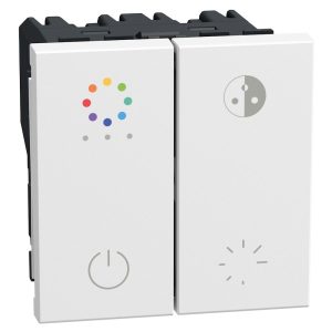 Димер бутонен DALI RGB 2 модул цвят Бял Light Now Bticino