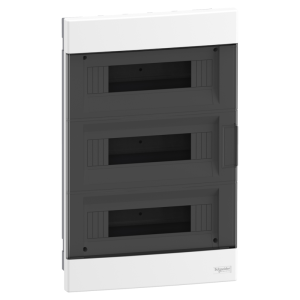 Табло за скрит монтаж 3x12 мод. Easy 9 EU с прозрачна врата и Н и РЕ клеми SE