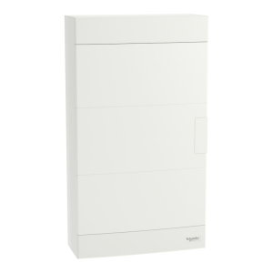 Табло за открит монтаж 3x12 мод. Easy 9 EU с бяла плътна врата и Н и РЕ клеми SE