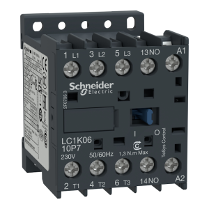 Контактор TeSys K 3P 2.2kW (6A AC-3) 1NO 24V 50/60Hz SE