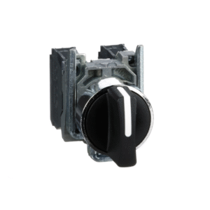 Превключвател черен 1-2-3 2NO Ø22mm XB4 SE