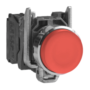 Бутон сглобен червен 1NO Ø22mm XB4 SE