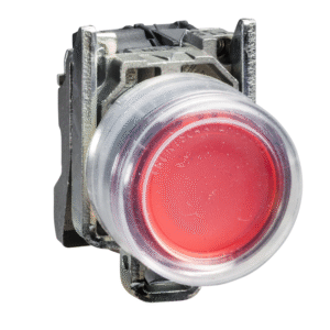 Бутон сглобен червен 1NC светещ 24Vac/dc Ø22mm ATEX XB4 SE