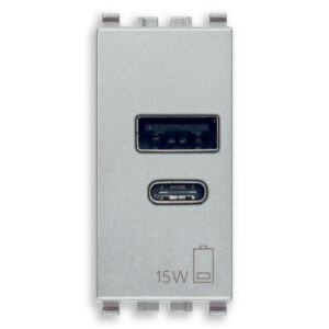 A+C USB розетка 15W 5V 1M, Next, VIMAR EIKON